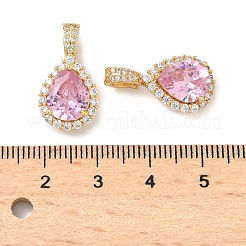 Латунные микро проложить кубического циркония подвески&nbsp;KK-Z139-09G