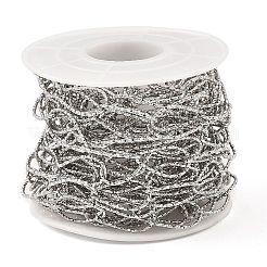 Цепи из нержавеющей стали 304 ручной работы с текстурированными каплевидными звеньями&nbsp;CHS-G025-01P