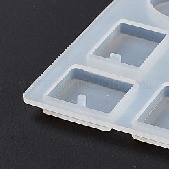 Силиконовые Молды для подвески в виде геометрической Молды и кусочка головоломки&nbsp;DIY-D076-03