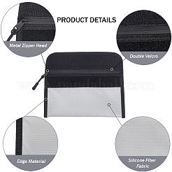 Жидкие силиконовые тканевые пакеты для хранения документов&nbsp;AJEW-WH20033-070B