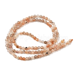 Натуральный персиковый лунный камень&nbsp;G-J400-E16-02-3MM-A