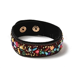 Браслет из искусственной замши с кнопкой&nbsp;LS-BJEW-F428-05