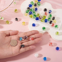 50шт светящиеся бусины лэмпворк ручной работы&nbsp;LAMP-TA0002-13