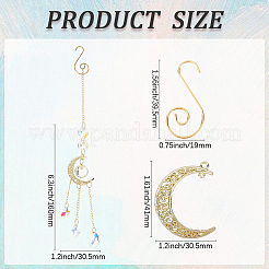 Наборы для самостоятельного изготовления подвесного ловца солнца в виде луны и звезды DIY-SC0030-68