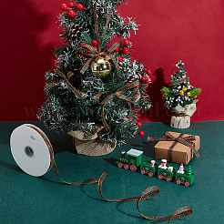 1 рулон красной и зеленой клетчатой рождественской поликоттоновой ленты&nbsp;OCOR-PH0007-29B