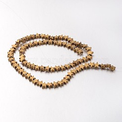 Гальванизировать немагнитных синтетический гематит нитей бисера&nbsp;G-F300-24B-F03