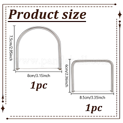 2 шт. 2 стиля кусачек из нержавеющей стали для резки проволоки&nbsp;AJEW-GA0008-79