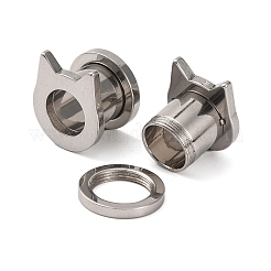 Не тускнеющие беруши из нержавеющей стали 304 калибры AJEW-B029-04