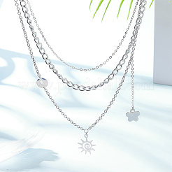 20 шт. подвески из нержавеющей стали 201 двух цветов&nbsp;STAS-UN0051-30