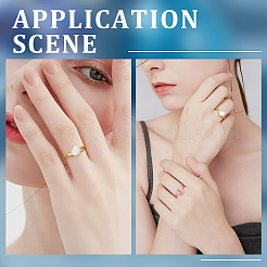 60 шт. 3-х цветные регулируемые латунные кольца для пальцев KK-BBC0005-39