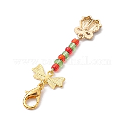 Рождественские украшения из сплава эмали HJEW-MZ00058