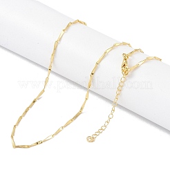 Латунь цепи ожерелья NJEW-P309-07G