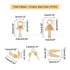 Подвески-гвоздики с жемчужинами из нержавеющей стали 304 STAS-UN0017-09