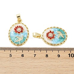 Латунные микропаве прозрачные подвески с фианитом KK-L235-05C-G