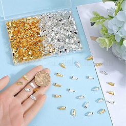 600 шт. 2-х цветные латунные защелкивающиеся дужки&nbsp;KK-SP0002-22