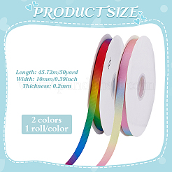 2 рулон 2-цветной полиэстеровой ленты с градиентом цвета&nbsp;OCOR-PH0007-31