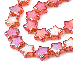 Стеклянные бусины с гальваническим покрытием &nbsp;EGLA-N008-008