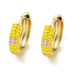 Латунные серьги обруча EJEW-C088-32G