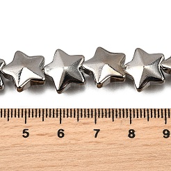 Стеклянные бусины с гальваническим покрытием  EGLA-V001-03D