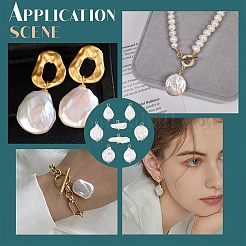 8шт 4 стиля барокко подвески из натурального жемчуга кеши&nbsp;PALLOY-AB00030