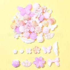 Радужное переливчатое покрытие акриловыми бусинами OACR-FS0001-99A