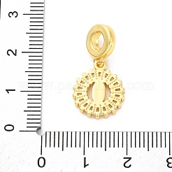 Латунные прозрачные кубические цирконии европейские подвески KK-D325-28G-08