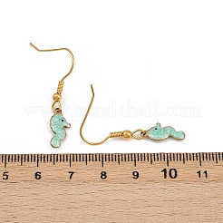 Серьги-подвески из нержавеющей стали 304 серии Ocean&nbsp;LS-EJEW-K017-01B-G