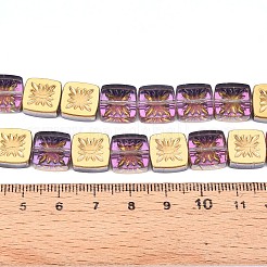 Гальванизируйте прозрачное стекло бисер нитей&nbsp;EGLA-N017-03G