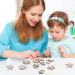 Незавершенные украшения из дерева&nbsp;WOOD-CJ0001-44