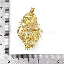 Латунные микро проложить кубического циркония подвески KK-I358-035G