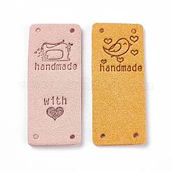 Этикетки из искусственной кожи ручной работы DIY-XCP0001-87