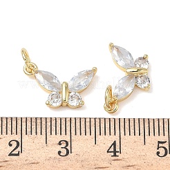 Медные прозрачные кубические циркониевые подвески&nbsp;KK-L253-18G-02