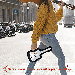 Набор для вязания кошелька в форме гитары своими руками&nbsp;DIY-WH0029-39