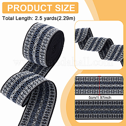 2.5 ярд полиэстеровых жаккардовых лент в этническом стиле&nbsp;SRIB-BC0001-36B