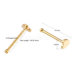 Носовые штифты из нержавеющей стали 304 X-AJEW-L056-04G