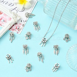 12 шт. 4 стиля сплава европейских бусин&nbsp;FIND-CJ0005-01