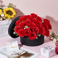 1 шт. плоские круглые картонные подарочные коробки&nbsp;CON-BC0007-84B