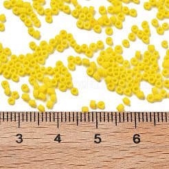 Стеклянный бисер матового цвета&nbsp;SEED-H003-06B