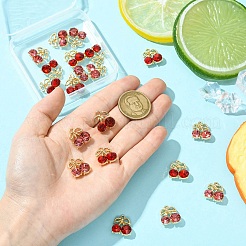 20шт 2 цвета подвески из сплава со стразами ALRI-CJ0001-08