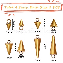 32 шт. 4 подвески из нержавеющей стали 304 STAS-SZ0002-36G