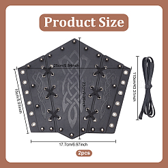 Регулируемый браслет из искусственной кожи со шнуром AJEW-WH0270-433B