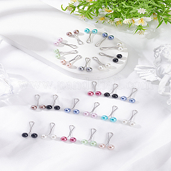 2 комплект стальных U-образных зажимов&nbsp;AJEW-LP0002-12