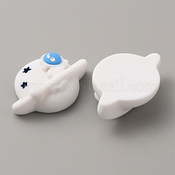 Кабошоны из непрозрачной смолы на тему космоса CRES-WH0001-50