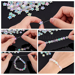 Экологичные прозрачные акриловые бусины&nbsp;TACR-FH0001-01