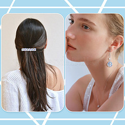 405 шт. прозрачных стеклянных бусин с гальваническим покрытием&nbsp;GLAA-TA0003-66A