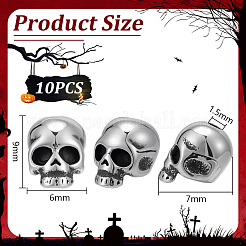 10 шт. бусины из нержавеющей стали 304 на Хэллоуин&nbsp;STAS-UN0064-08