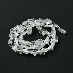 Естественный зеленый кварцевые нити бисера G-P497-01C-67