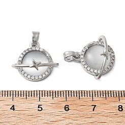 Кубический цирконий из латуни со стеклянными подвесками&nbsp;KK-Z103-01P