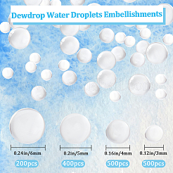 4 стиль прозрачные смоляные кабошоны RESI-BBC0001-01