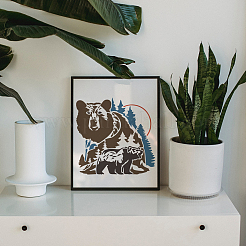 1 шт. трафареты для рисования домашних животных DIY-MA0005-64B